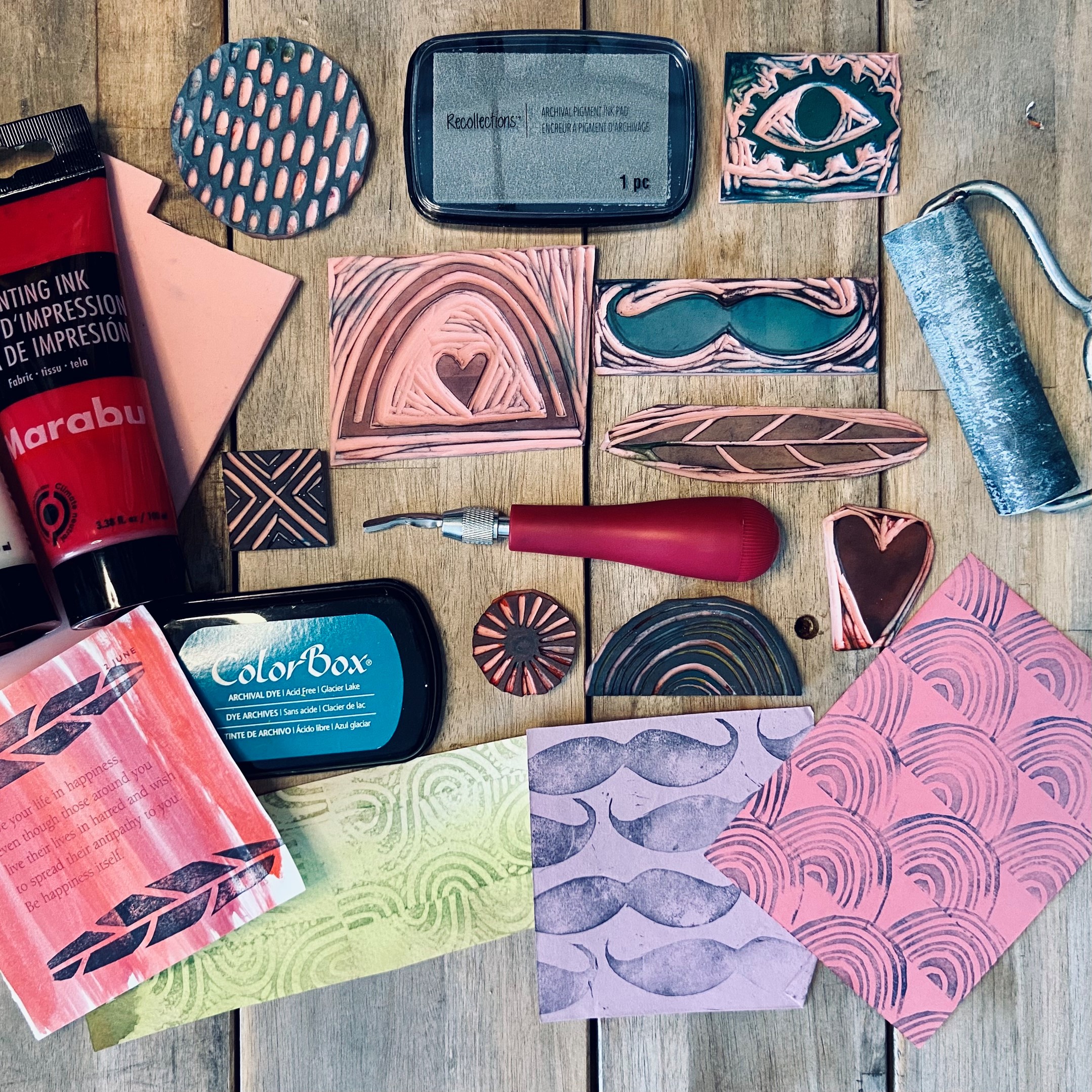 CARVE A RUBBER STAMP KIT 244MMRS020 Spruill Center For The Arts